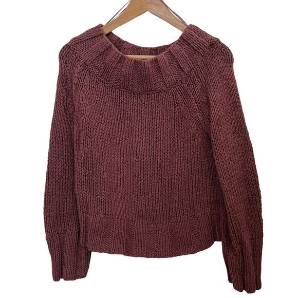 Free People Chunky Boat Neck Sweater size XS - Picture 1 of 6
